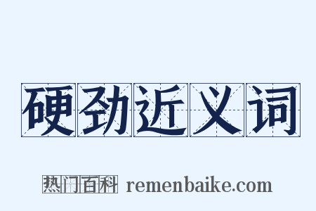 硬劲近义词是什么意思的图片